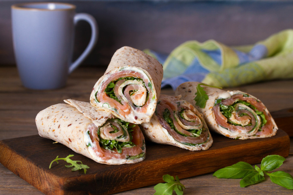 Wrap de saumon fumé et fromage frais LA CRUSTACERIE FR