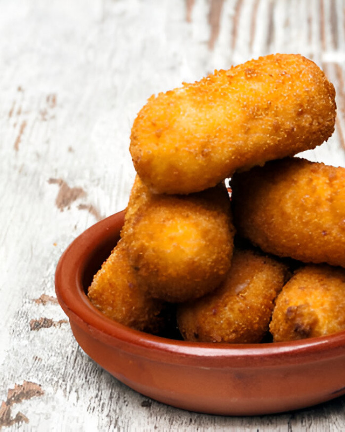 Croquette de morue à la crème de crevettes grises et algues - 75g