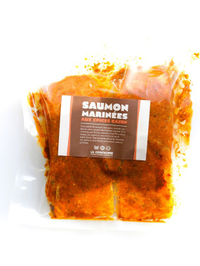 Pavés de saumon marinés façon cajun - sous vide environ 400g