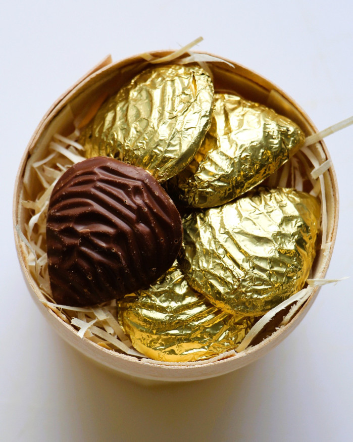 Bourriche d'huîtres en chocolats -  5 pièces