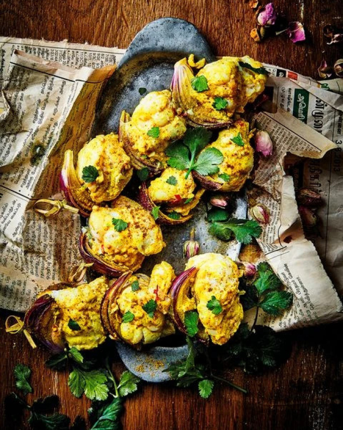Brochette de lotte masala - Pièce