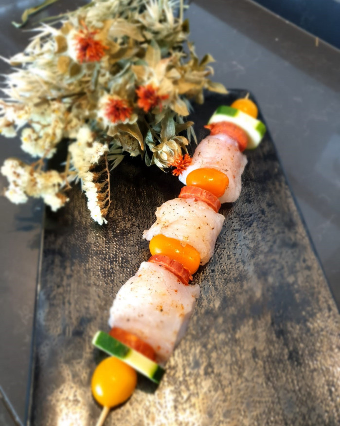 Brochette Lotte Chorizo 
