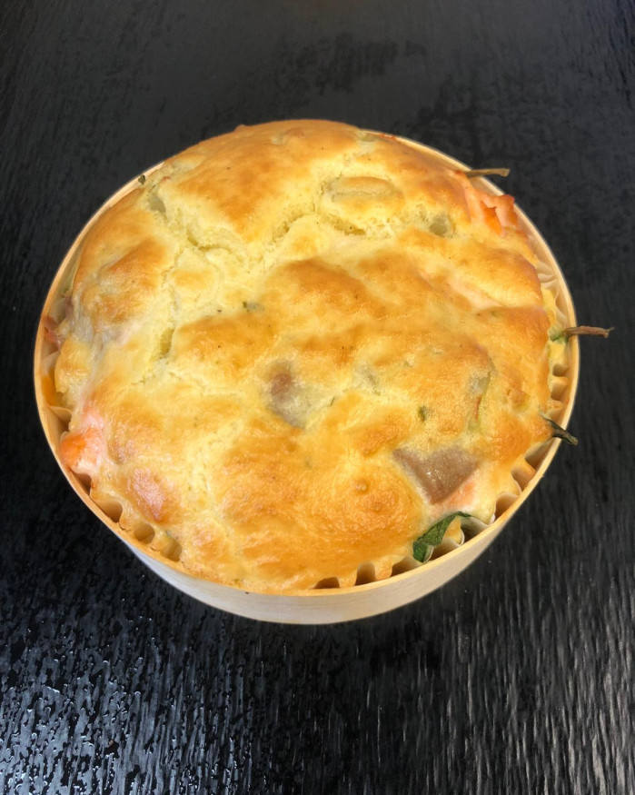 Gratin de saumon/épinards (FAIT MAISON) - La part
