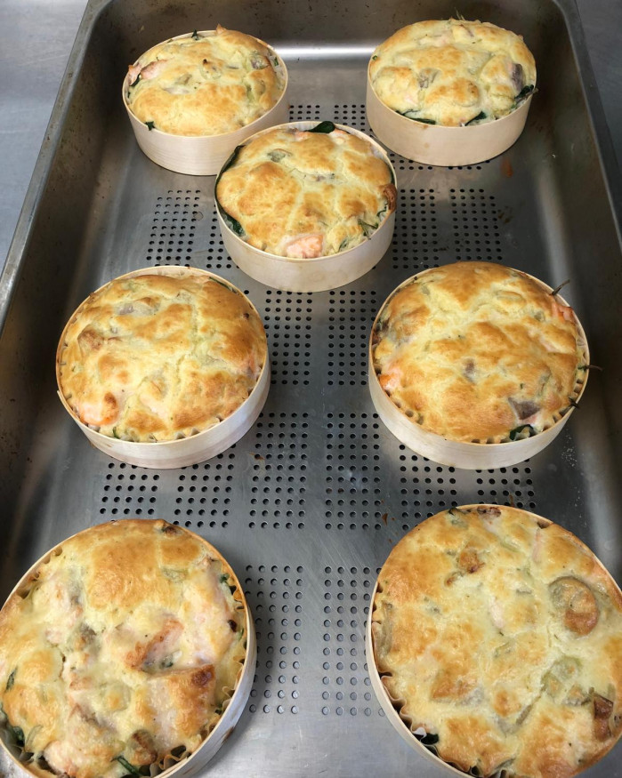 Gratin de saumon/épinards (FAIT MAISON) - La part