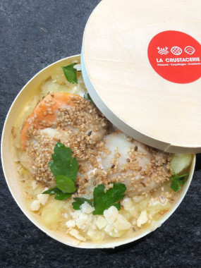 Gratin de Saint-Jacques/Poireaux/Sésame (FAIT MAISON) - La part