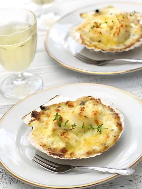 Coquille Saint-Jacques gratinée - Pièce
