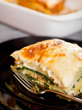 Lasagnes au Saumon et Épinard - La part