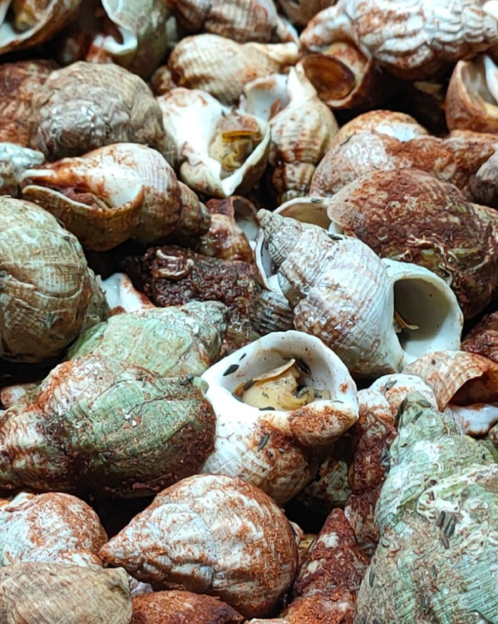 Bulots cuits saveur Espelette