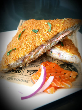 Crousti'croque au saumon fumé - pièce