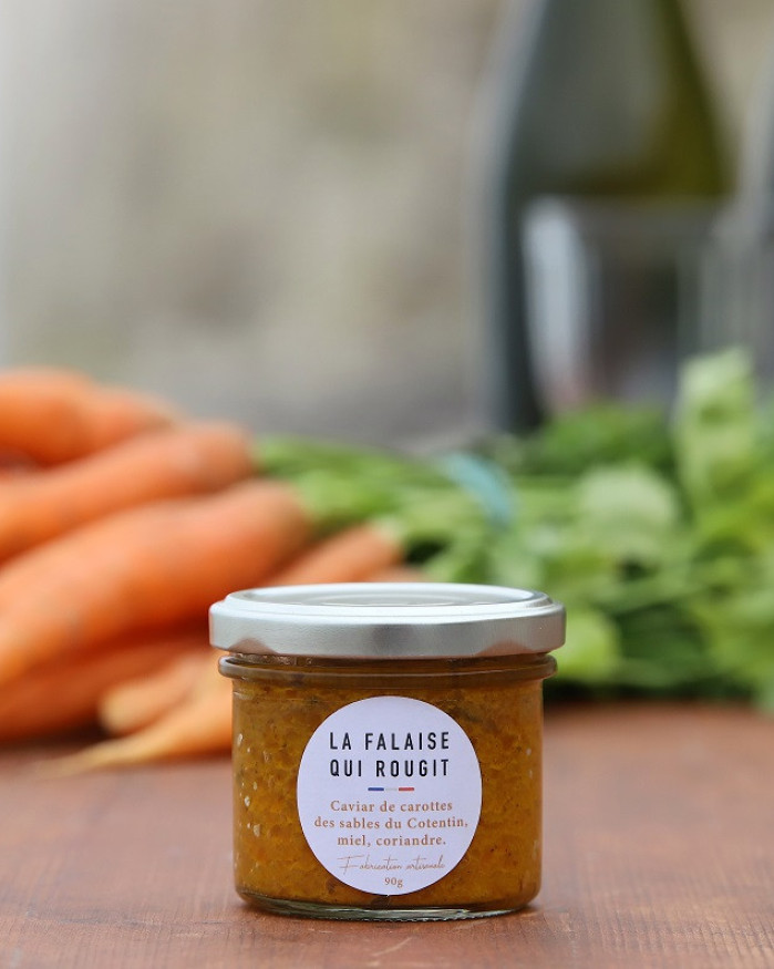 Caviar de carottes des sables du Cotentin, miel, coriandre